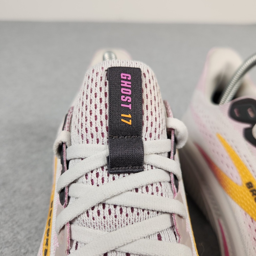 Brooks Ghost 17 Womens Size 9.5 White Running Shoes Sneakers 1204311B070 - Picture 6 of 14